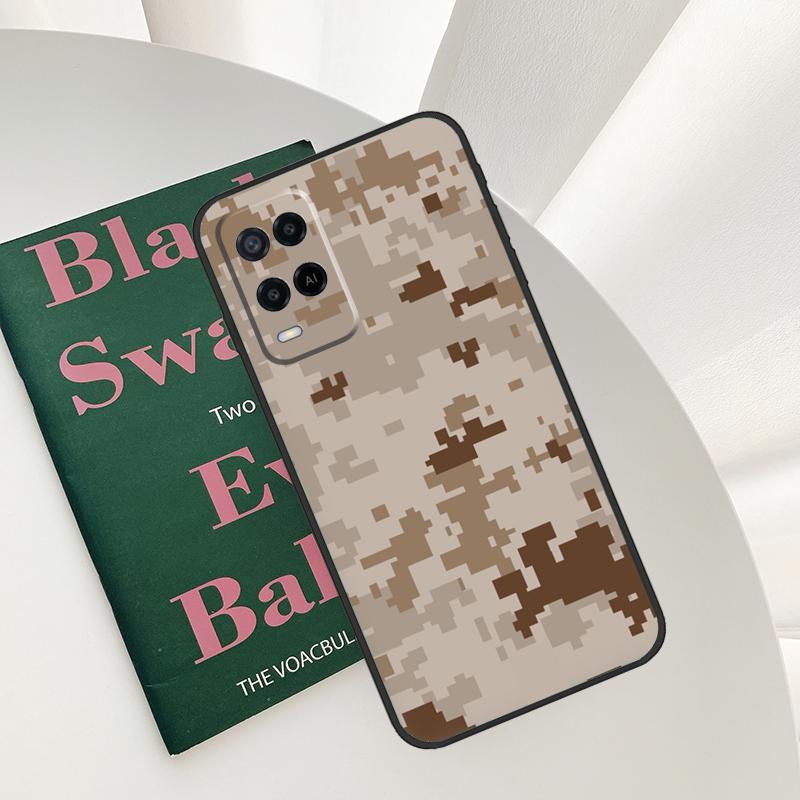 Camo Camouflage Combat Multicolor For OPPO A16 A76 A96 A5 A6 Pro A15 A17 A57 A18 A38 A58 A78 A98 A54 A74 A94 A40 A60 A80 Case