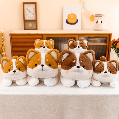 New Corgi Cute Plush Toy Doll Car Home Shopping Mall Ornament Children's Soothing Pillow Doll