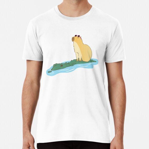 

Capybara Royalty: Chillin on a Croc T-Shirt S-5XL Best T-Shirt M