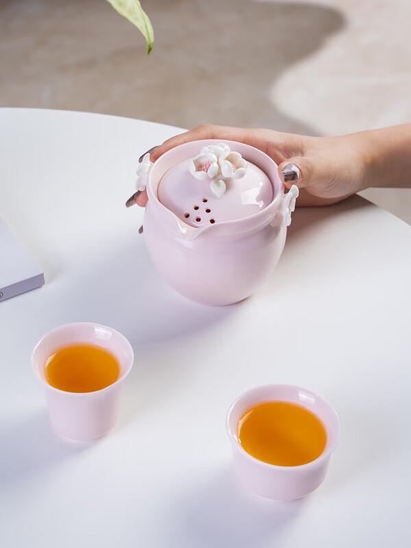 Portable Ceramic Tea Set for Women