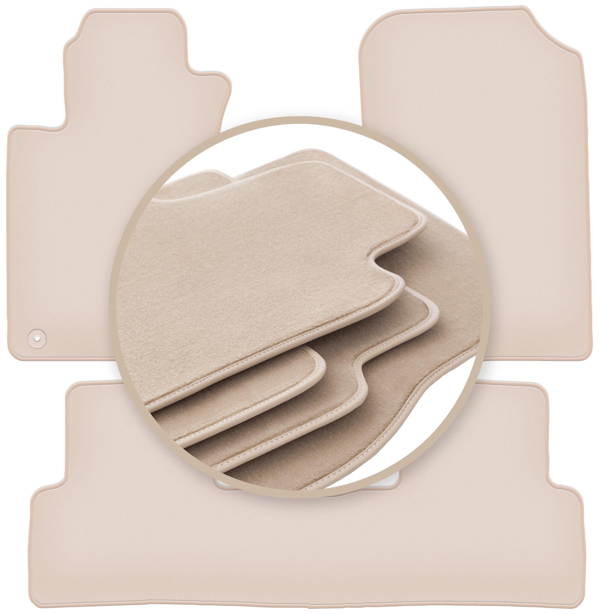 PREMIUM beige floor mats for: Honda CR-V III SUV 2006-2012