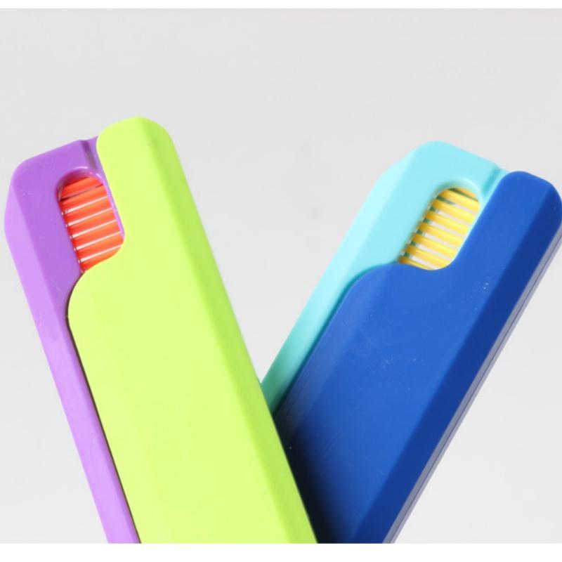 3D Gravity Straight Comb Small Radish Knife Comb Cute Stress Relief Fidget Toys Travel Out Portable Cute Model Butterfly Comb