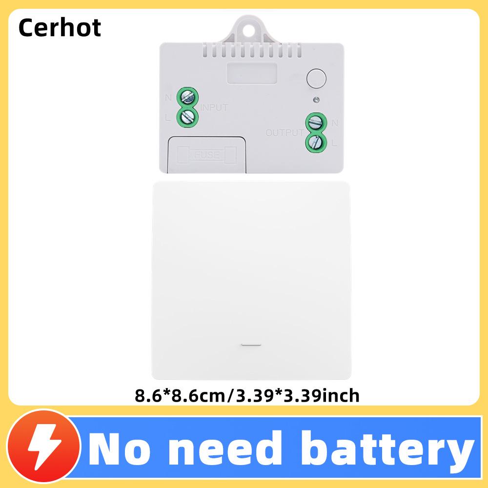 Self-Powered Wireless Remote Control Switch: No Wiring, No Battery, Waterproof, Elastic Return, Random Placement
