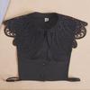 Elegant Lace Collars For Women Shirt Fake False Collar With Beads White Detachable Collar For Women Half Shirt Col Nep Kraagie