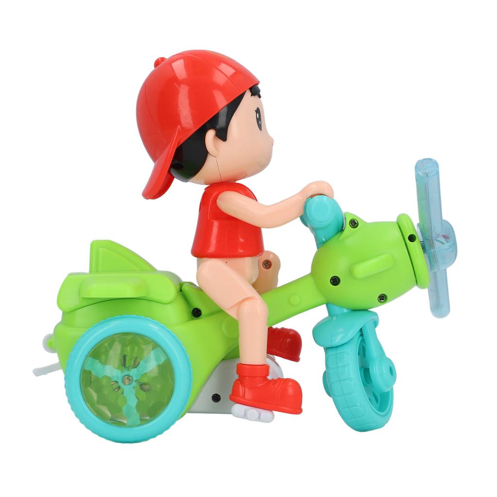 Electric Tricycle Toy Cool Light Dynamic Music Removable Cute Look Trike Musical Toy for Baby Toddlers