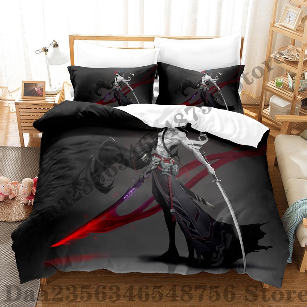 Game The Unforgotten Yone Bedding Set Single Twin Full Queen King Size Bed Set Adult Kid Bedroom Duvetcover Sets Bed Sheet Set