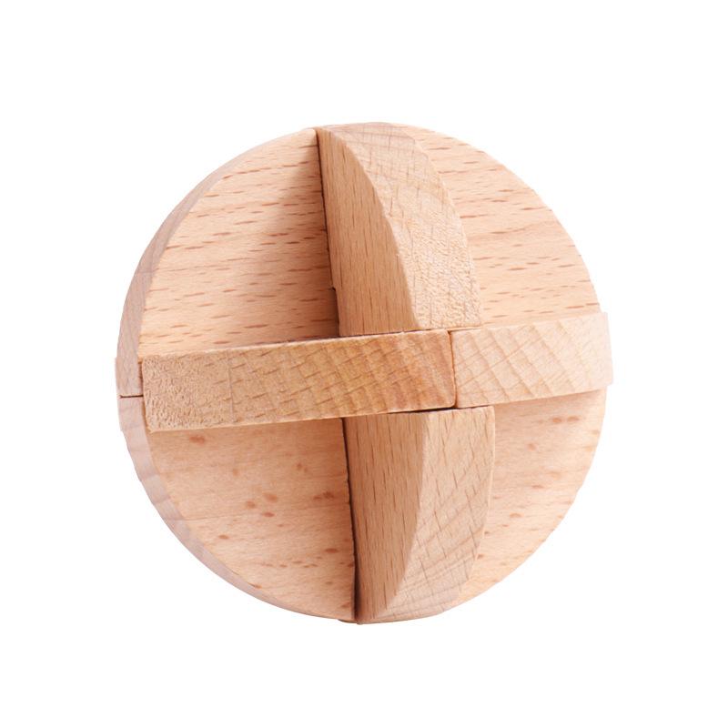 Luban Lock Classical Wood Puzzle Set for Kids - Mortise and Tenon Design