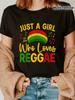 Just A Girl Who Loves Reggae Music Festival T-shirt