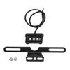 Motorcycle License Plate Lamp Blue LED with Bracket Univeral for Car Truck Trailer RV 12VBlack