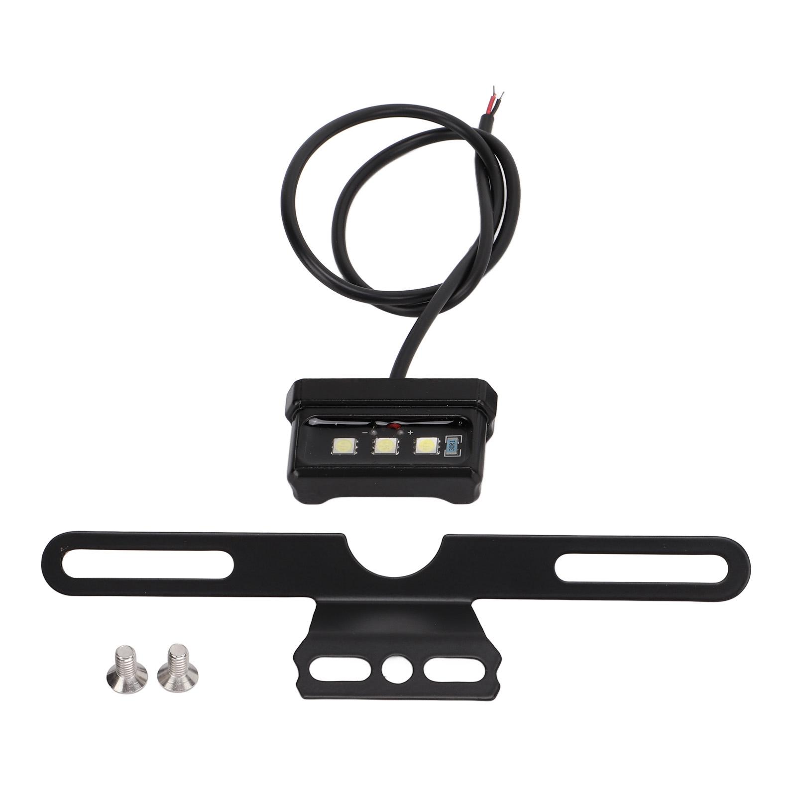 

Фонарь номерного знака мотоцикла синий светодиодный с кронштейном универсальный для автомобиля грузовика прицепа автофургона 12 В черный