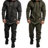 Luxurious Comfort Mens Tracksuit Jogging Hoodie Coat Pants One Piece Jumpsuit