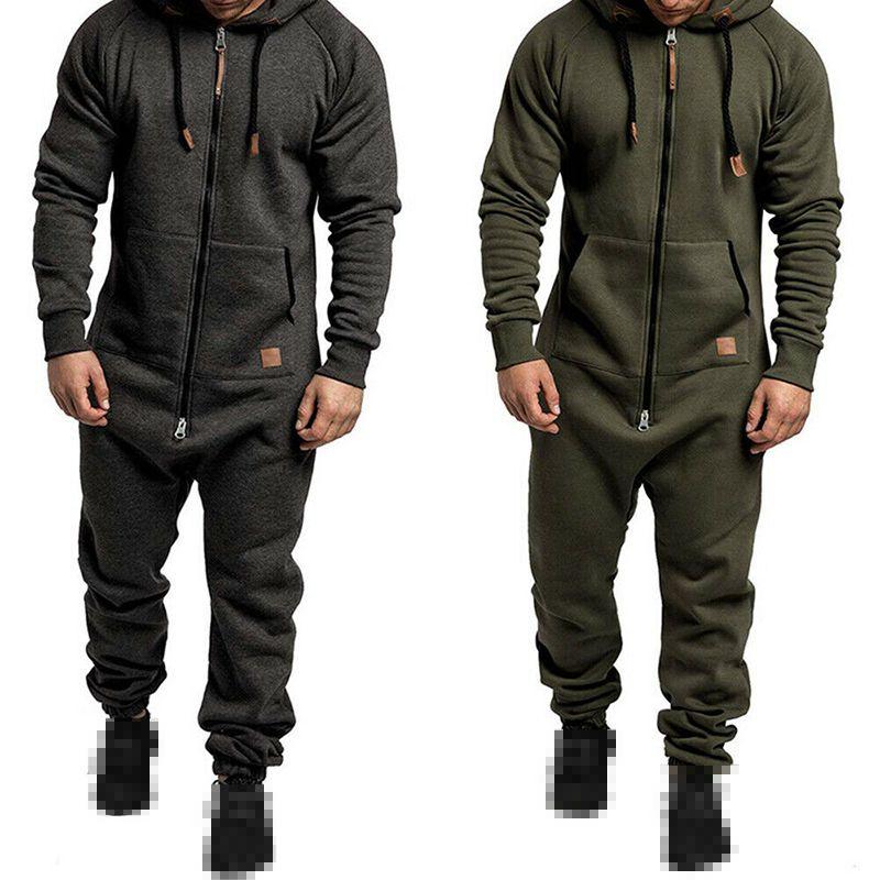 Luxurious Comfort Mens Tracksuit Jogging Hoodie Coat Pants One Piece Jumpsuit