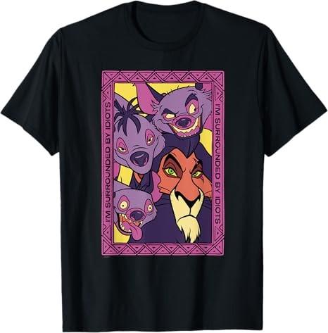 The Lion King 30th Anniversary Scar And Hyenas Idiots TShirt S