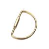 Portable Buckles Whistle Ruler Key Ring Brass Keychain Pendant Jewelry Accessories