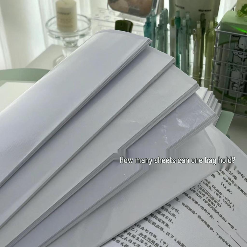 A4 Gradient Color Data Book & Folder for Student Test Papers - Large Capacity, Xiaohongshu Style