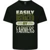 Easily Distracted Farmers Farming Unisexs Light Cotton TShirt