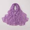Chiffon Long Scarf With Rhinestones Beads Ethnic Headscarf For Women