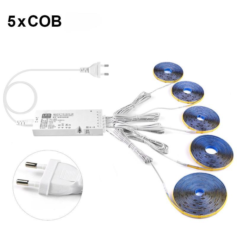 12V COB Parallel Set Wide Display Cabinet Wine Cabinet Decoration Soft Light Strip