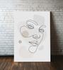 Affiche portrait visage pastels