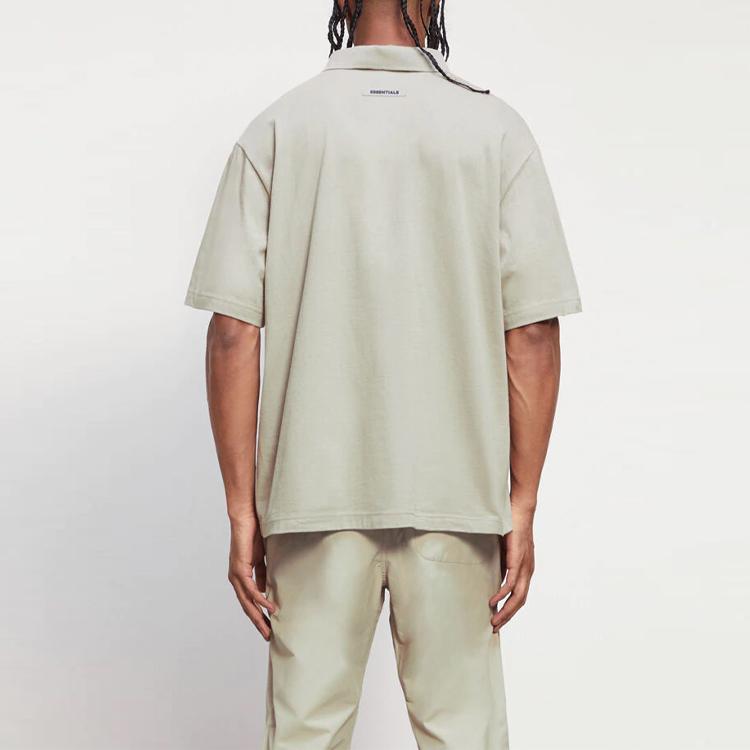 Fear of God Essentials Fall/Winter 2020 Polo Shirt Unisex Tops Moss FOG-FW20-297