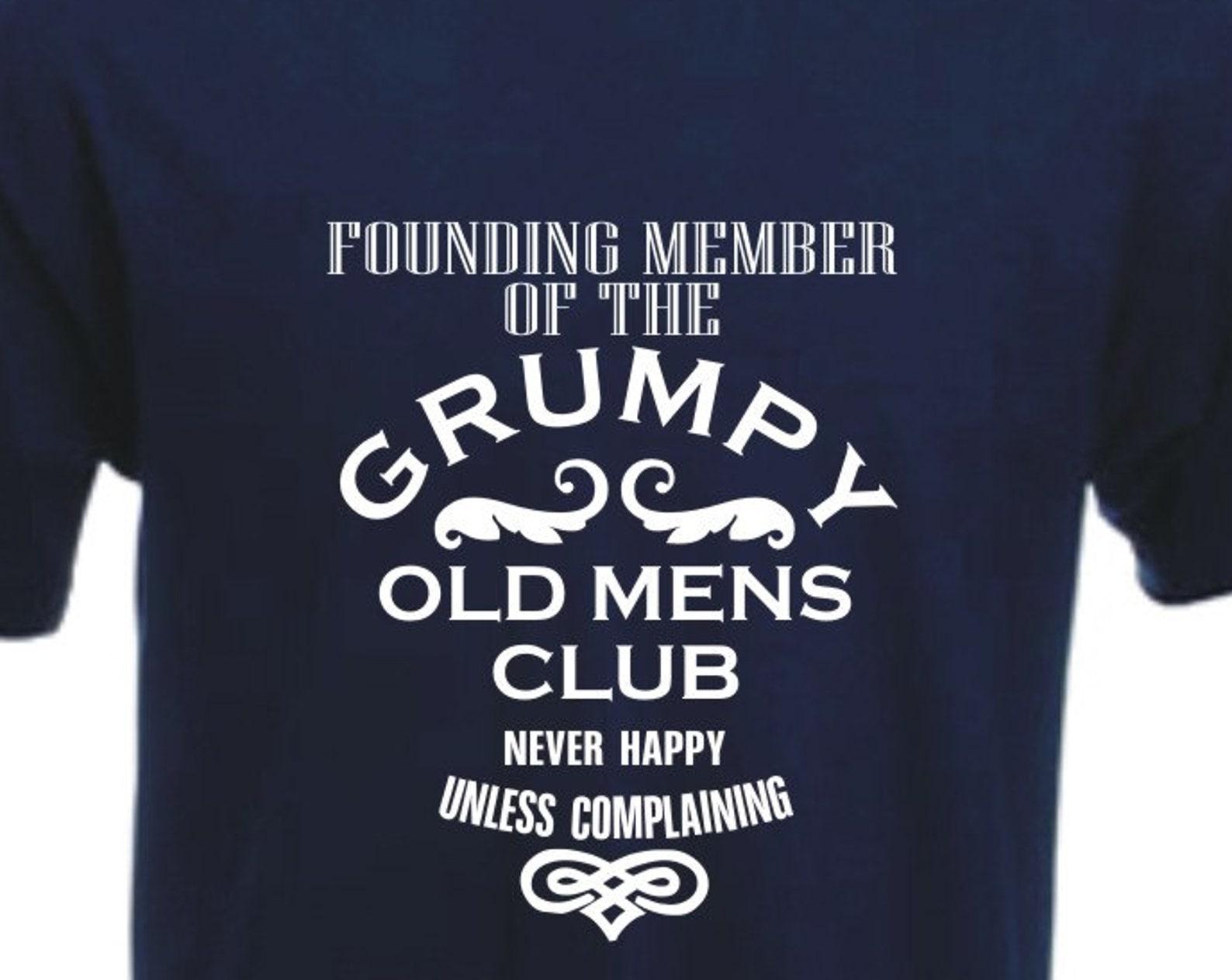 Grumpy Old Mens Club T-Shirt, Funny Novelty Gift S