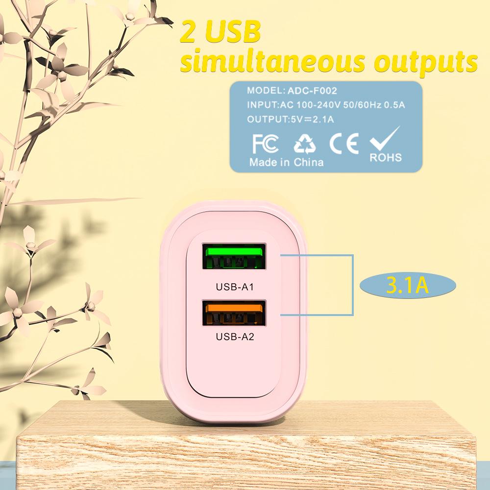 120W Dual USB Charger with PPS, Super Fast Charging, and Macaron Color Design