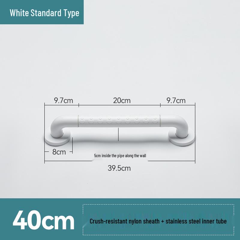 Stainless Steel Non-Slip Grab Bar for Barrier-Free Bathrooms, Ideal for Elderly and Disabled.