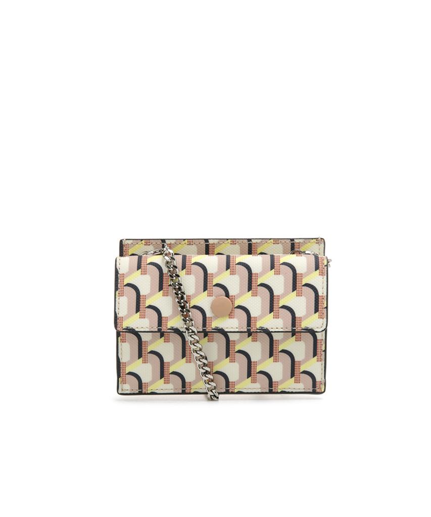 Rosa.K Monogram Chain Cross Card Wallet_Cu