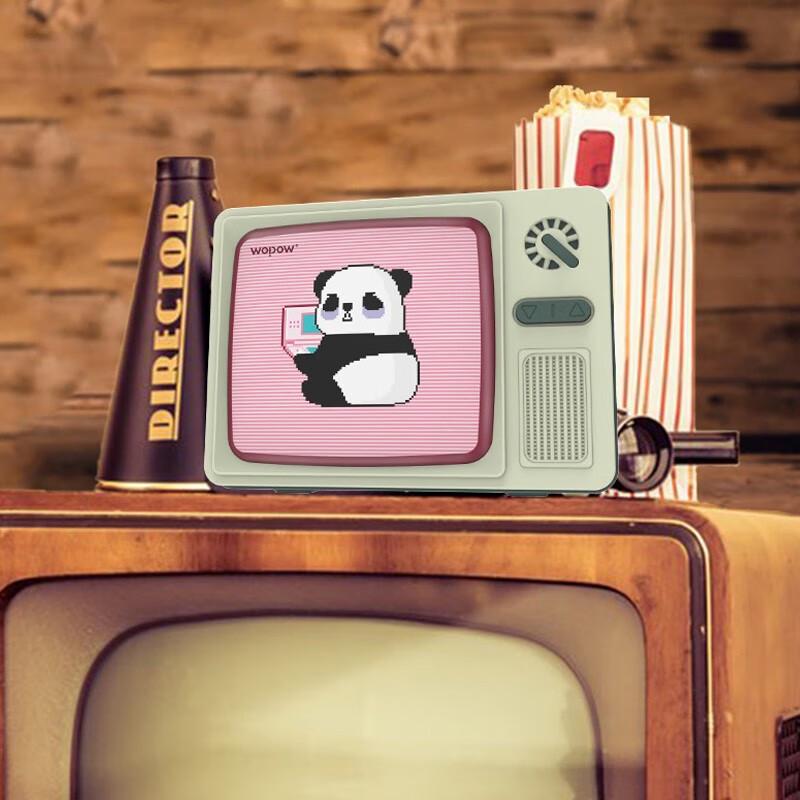 WOPOW Panda TV Retro Bluetooth Speaker