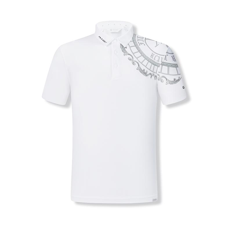 

Новая мужская футболка-поло с коротким рукавом из серии FILA Golf, цвет нефритово-белый A11M425109FWT 190/112B/XXXXL