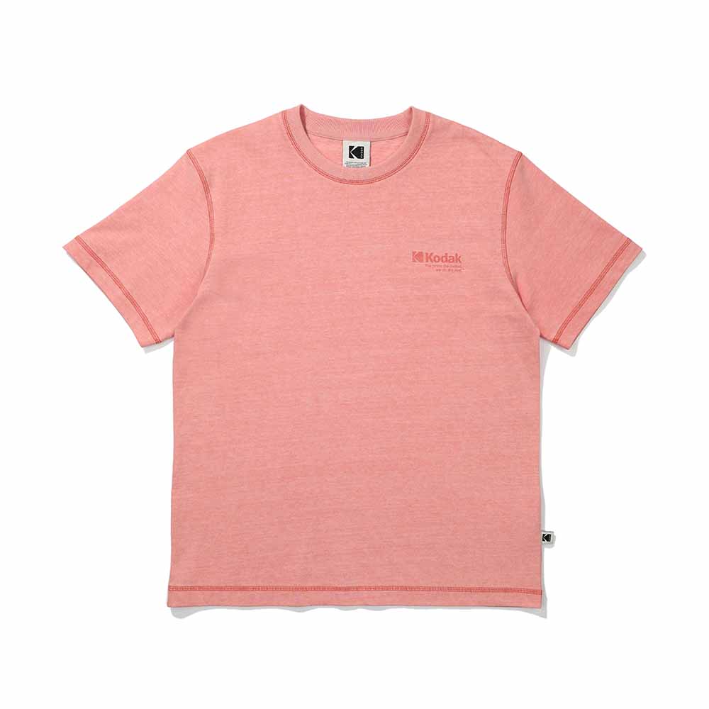 KODAK Cotton Washed Short Sleeve T-Shirt Pink