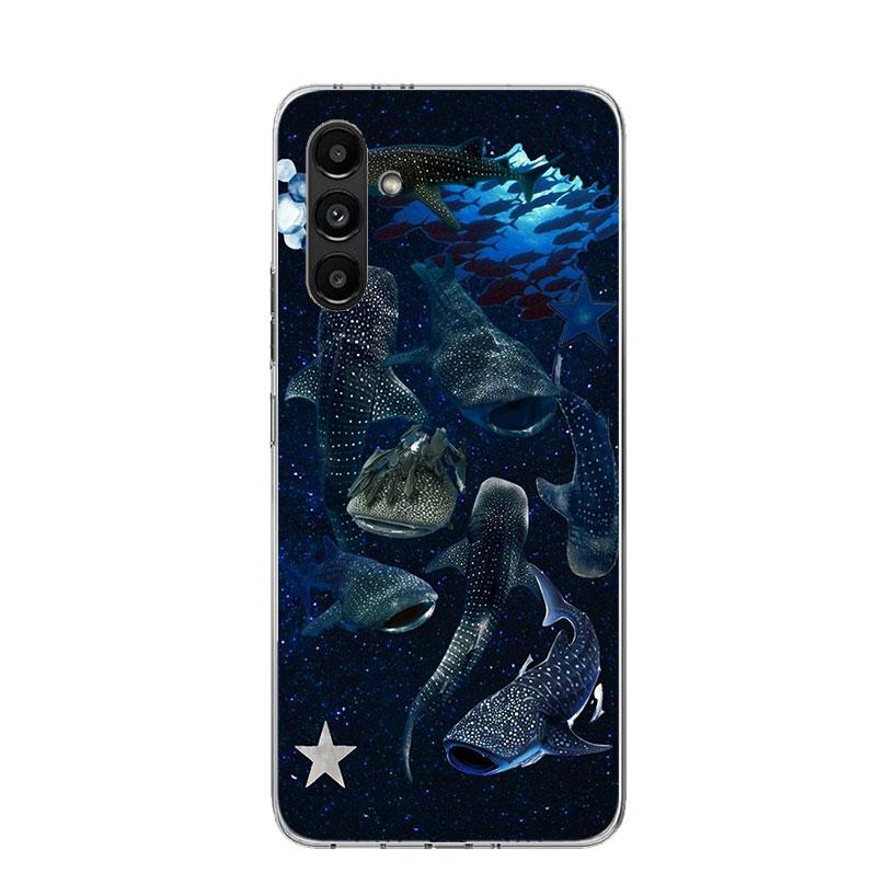Ocean Whale Shark Phone Case For Samsung Galaxy A17 A16 A14 A15 A13 A57 A56 A54 A55 A53 A37 A36 A34 A35 A33 A26 A24 A25 A23 Gala