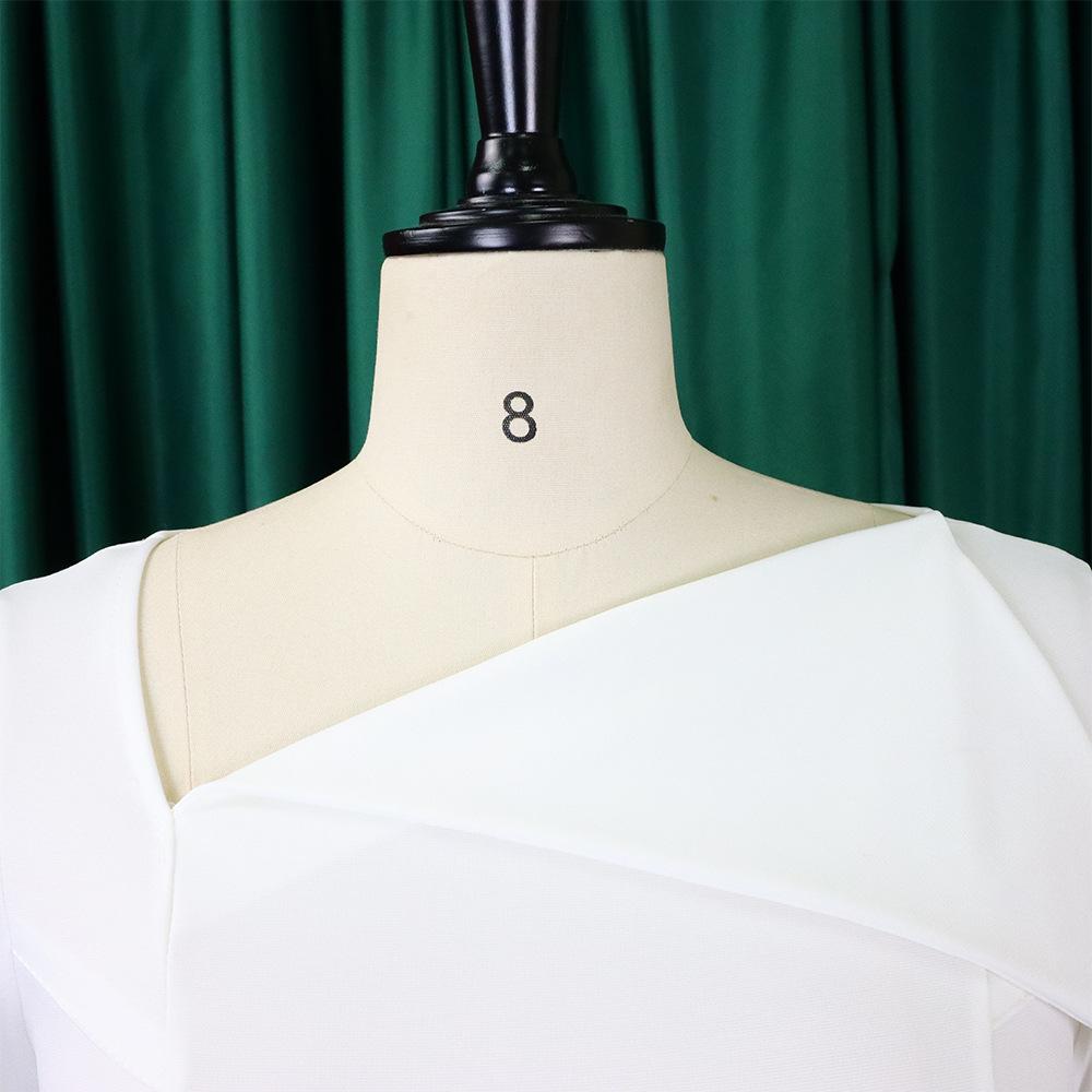 JKASHDK Moda dama vara primavara marimi mari cu imprimeu culoare solida maneca scurta talie inalta rochii casual