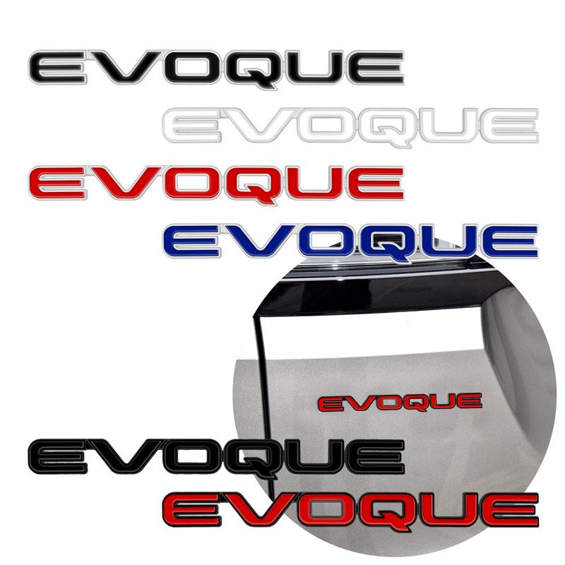 1pc 3D Chrome Metal EVOQUE Letter Logo Car Rear Tail Trunk Decals Emblem Badge Sticker Car Styling Auto Accessories