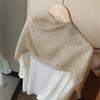 Solid Color Cotton Linen Scarf Elegant Silk Scarf Versatile Shawls Wraps  for Women