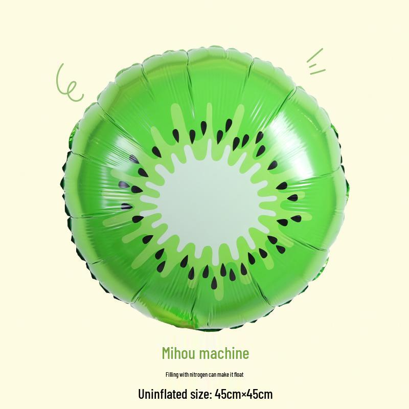 Kids Cartoon Fruit & Veggie Foil Air Balloons - Creative First Birthday Party Decor