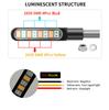 2x Mini Motorcycle LED Dynamic Flowing Light Stop Brake Turn Signals Indicator