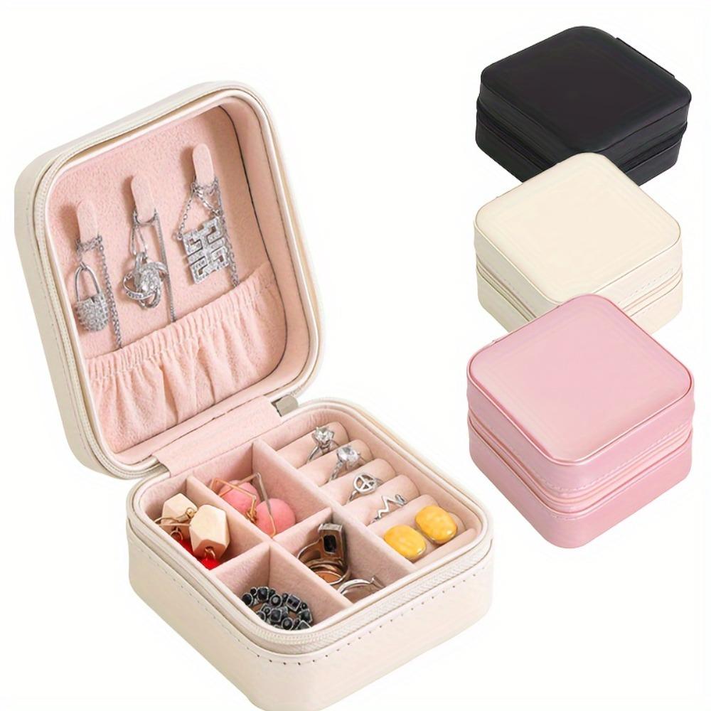 Double Layer Ring Earrings Jewelry Box Storage Large Capacity