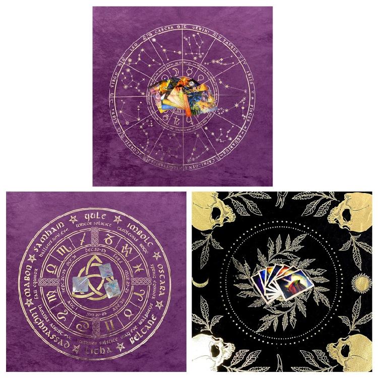 Witch Divination Pendulum Divination Tablecloth Mat Board Game Tarot Card Pad
