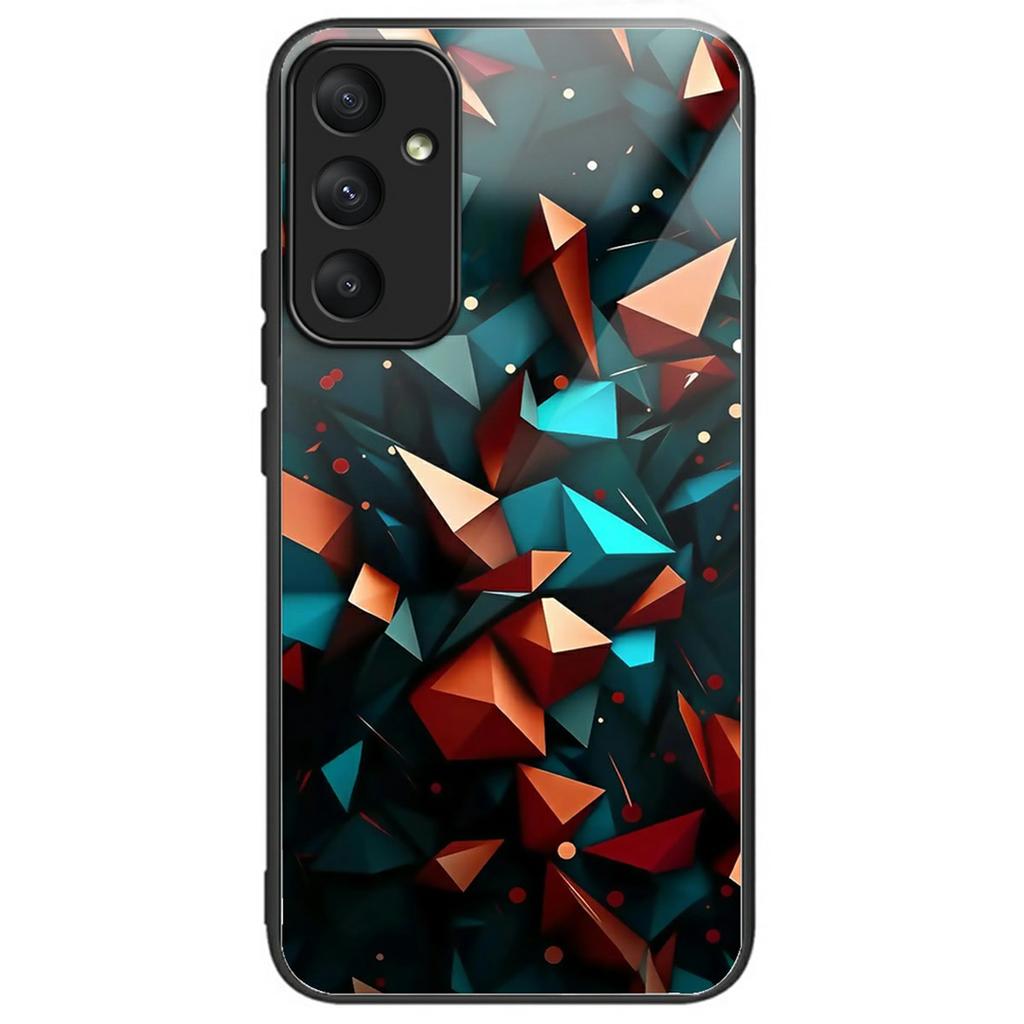 For Samsung Galaxy A36 5G Case Tempered Glass TPU Drop-Proof Pattern Printing Phone Cover