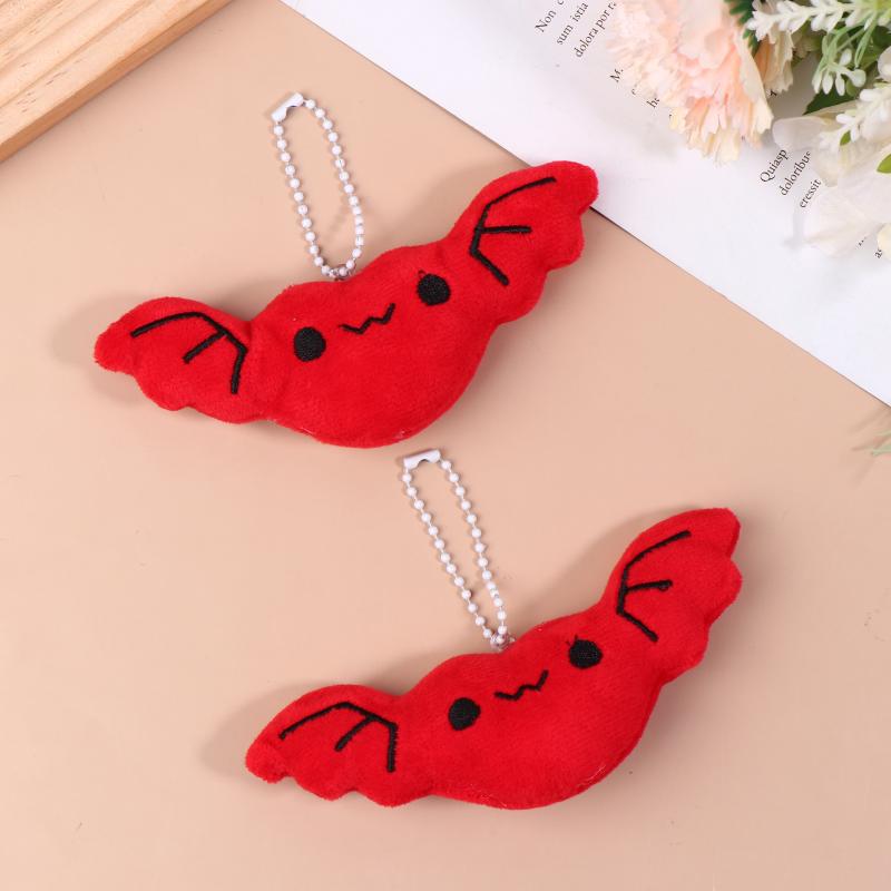 2 Stück Niedliche Stoffplüsch Fledermaus Schlüsselanhänger Halloween Mini Plüschpuppe Taschenanhänger Mehrfarbig Schlüsselzubehör Geschenk
