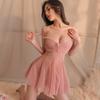Sex underwear seduction passion small breasts gather clothes transparent suit sexy lace suspender passion nightdress