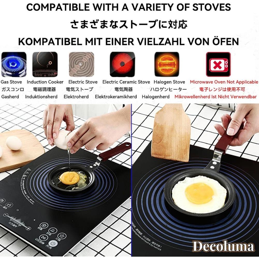 1 stk Mini Egg Pannekake Stekepanne Non-stick Liten Omelettpanne Søtt Mønster Stekepanne Multifunksjonelt Kokeutstyr til Frokost