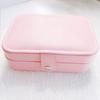 Jewelry Storage Box Earring Necklace Holder Large Capacity Multiple Compartments Lightweight Portable Jewelry Organizer