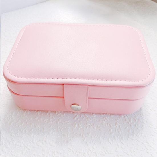 Jewelry Storage Box Earring Necklace Holder Large Capacity Multiple Compartments Lightweight Portable Jewelry Organizer