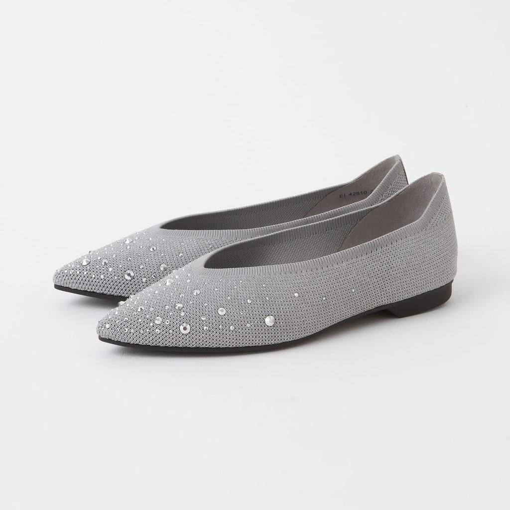 cumuu cumuu low heel flat shoes silver 123044600008 [Diana] 22.0cm