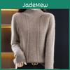 Sweater Autumn Womens And Winter Half High Collar Solid Casual Long Sleeve Knitting Bottoming Sweater Pullover Top
