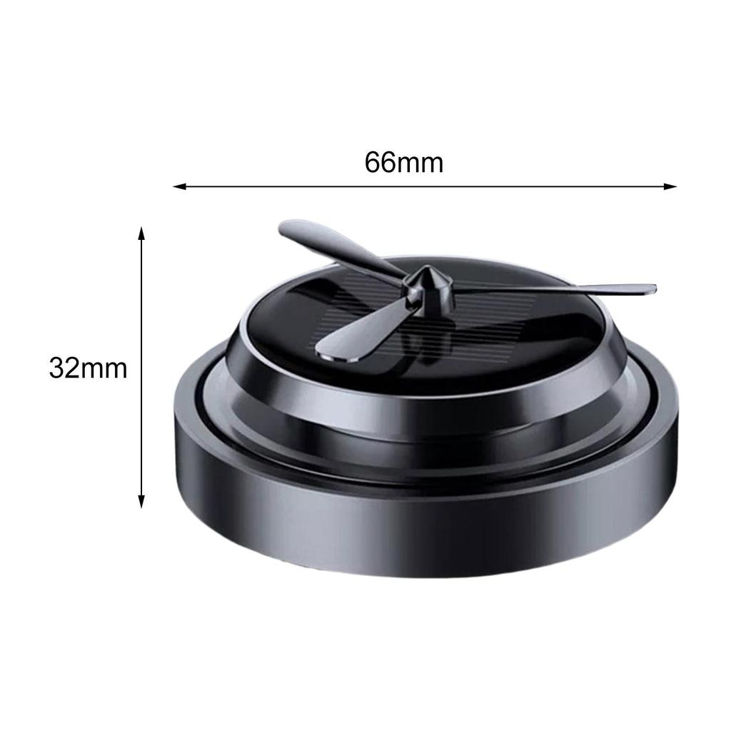 Car Scents Air Freshener Solar Powered Rotating Diffuser Accessories W/ Diffuser Chip Freshener Office Decor