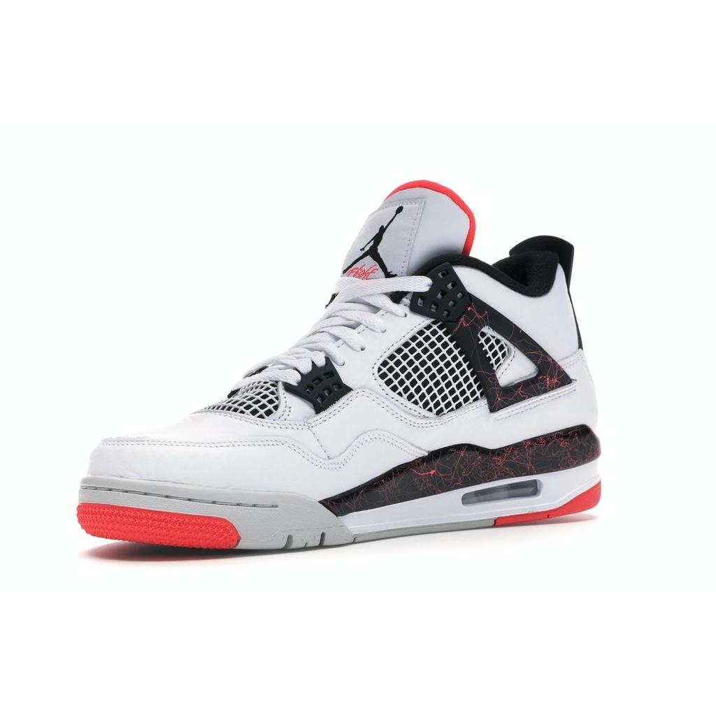 Pánské tenisky Air Jordan 4 Retro Pale Citron Bílá Černá Jasně-karmínová 308497-116