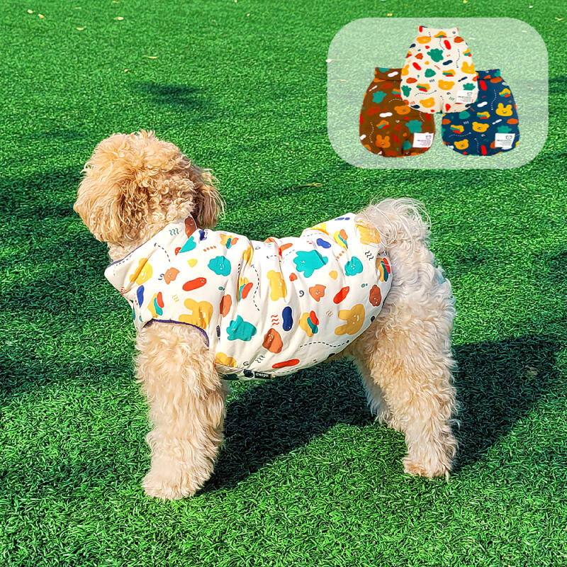 

Puppy padded double-sided winter coat, ultra-light fleece Size (XL)